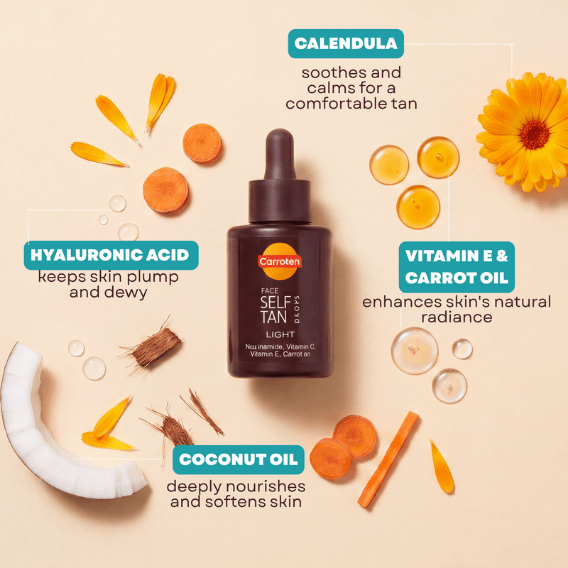 Face Self Tan Drops - Carroten