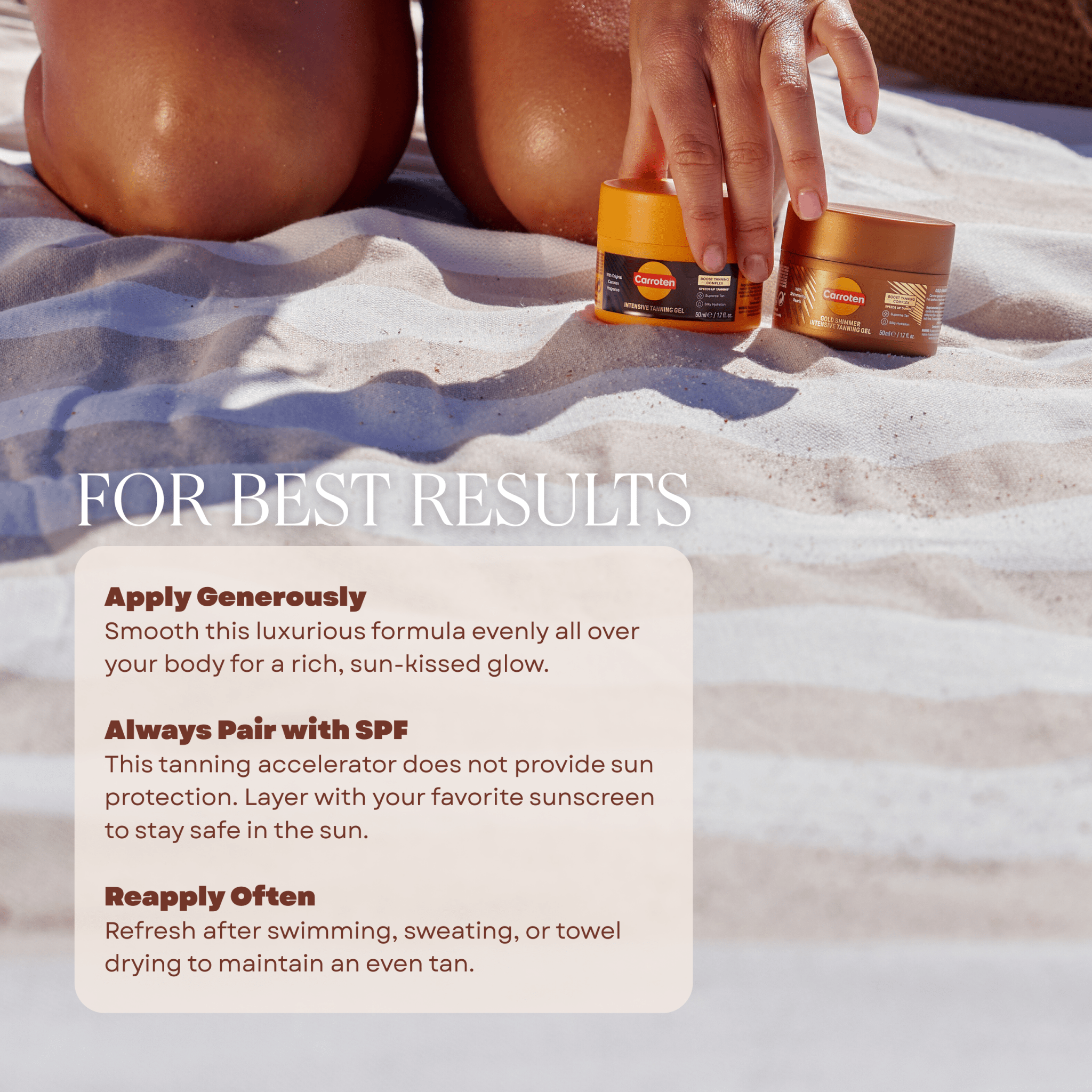 Carroten Intensive + Gold Shimmer Tanning Gel Mini Duo - Carroten