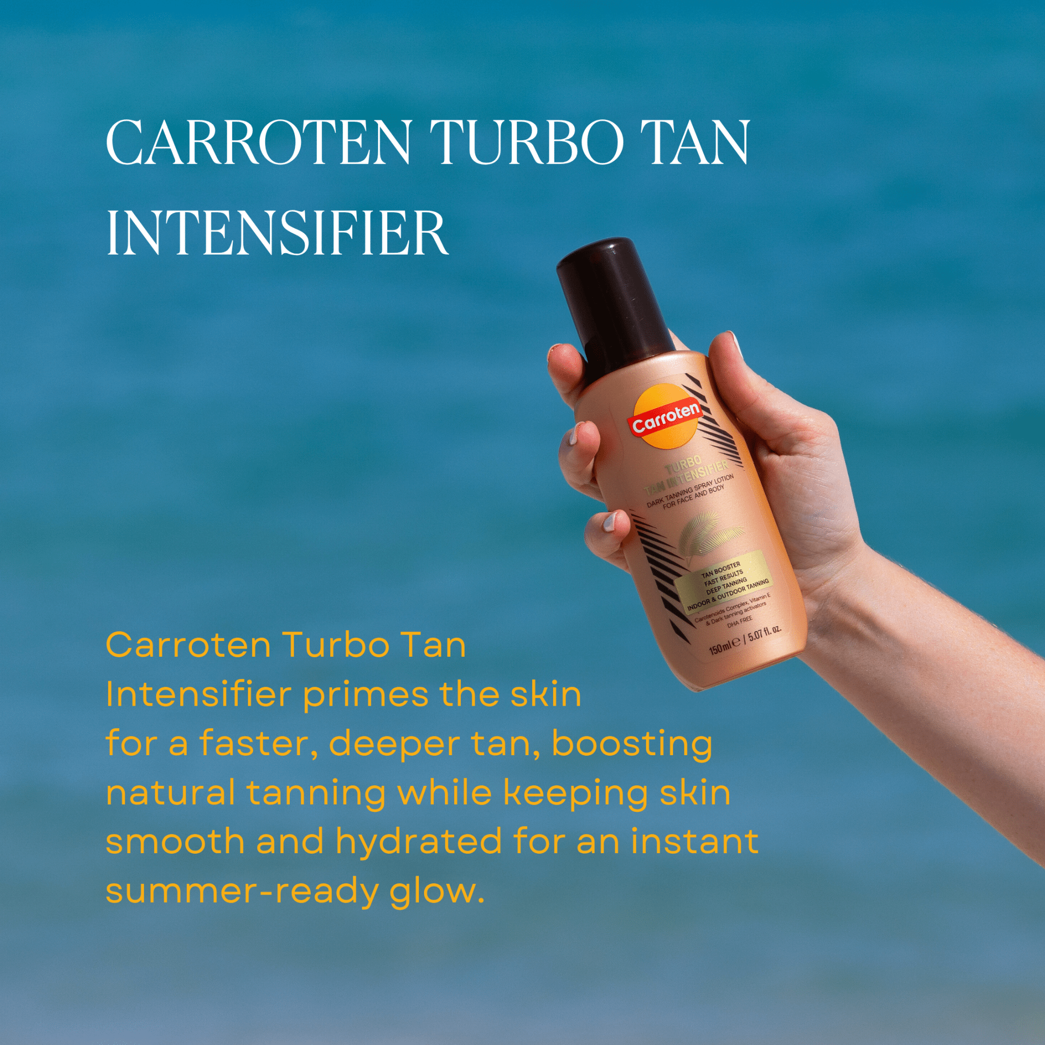 Carroten Turbo Tan Intensifier + Intense Tan Tanning Oil Spray Duo - Carroten