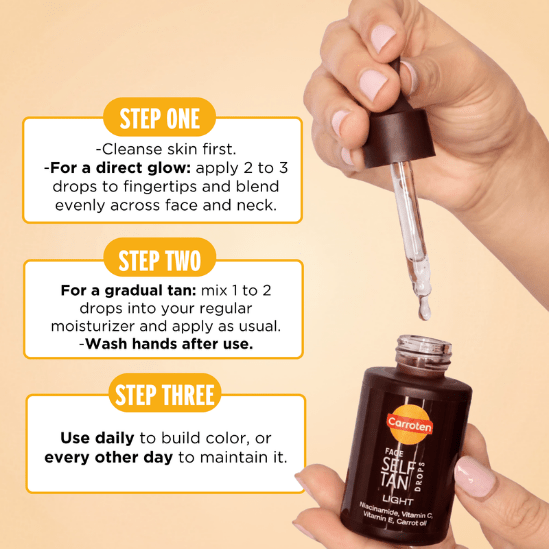 Face Self Tan Drops - Carroten