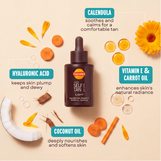Face Self Tan Drops - Carroten