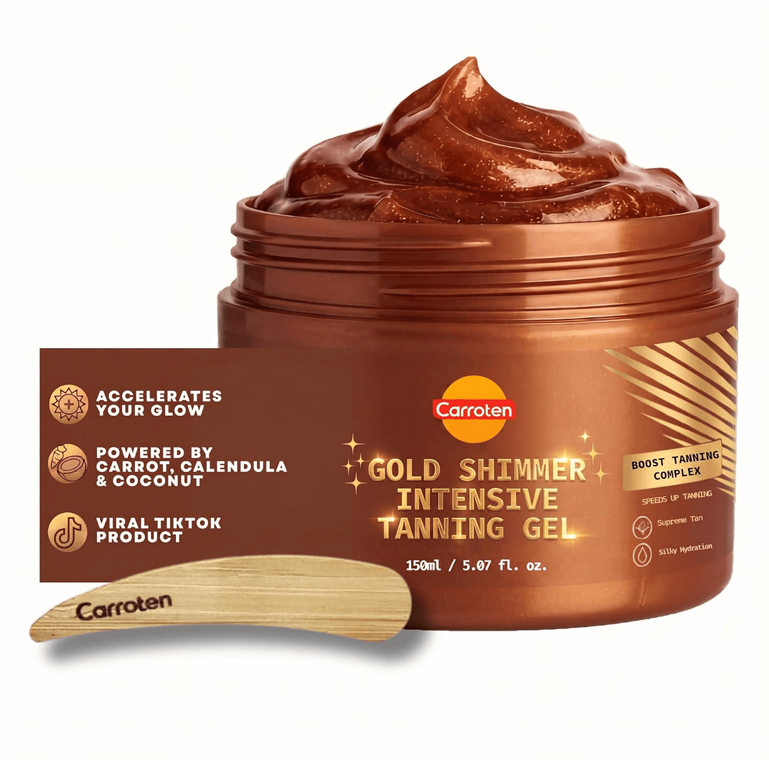 Gold Shimmer Intensive Tanning Gel - Carroten