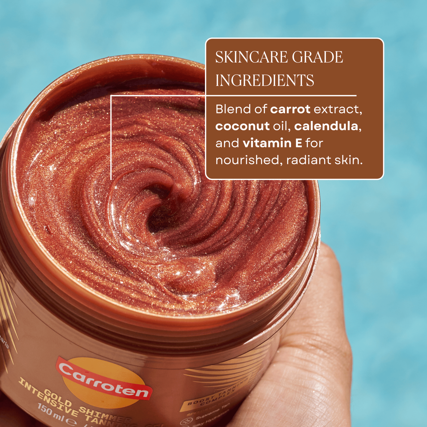 Gold Shimmer Intensive Tanning Gel - Carroten