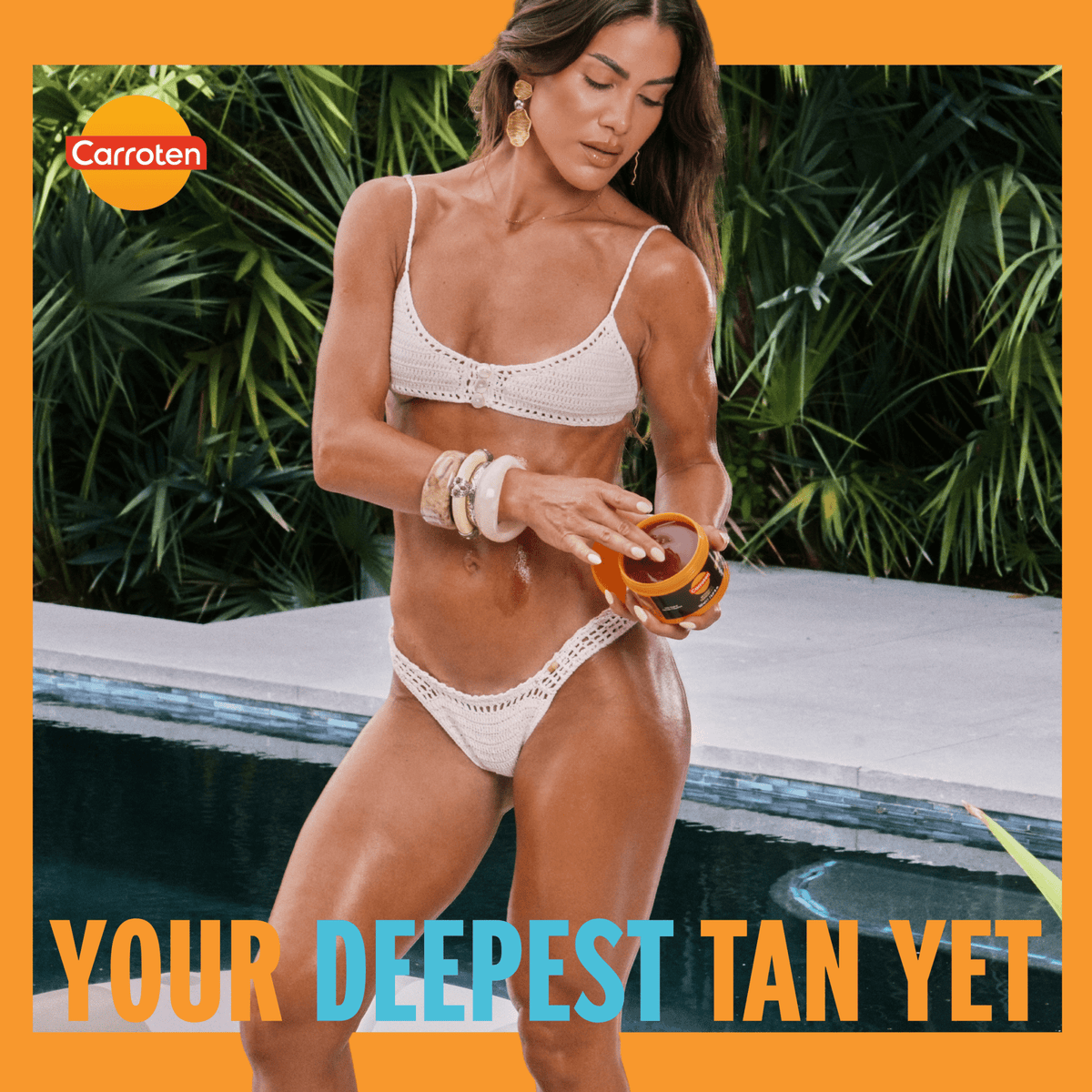 Gold Shimmer Intensive Tanning Gel + Spatula - Carroten
