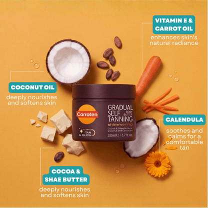 Gradual Self Tanning Body Butter - Carroten