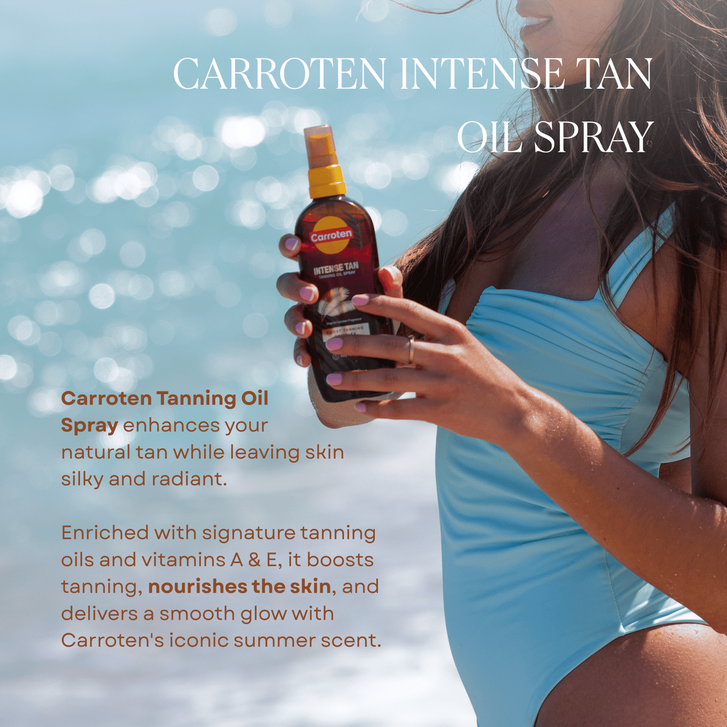 Intense Tan Tanning Oil Spray - Carroten