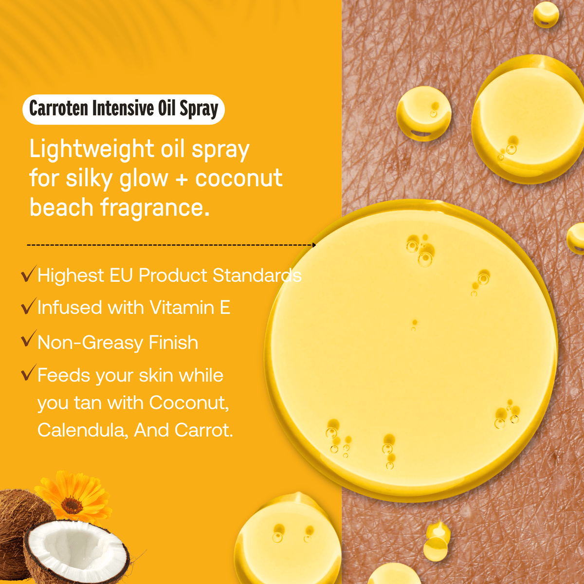 Intense Tan Tanning Oil Spray - Carroten