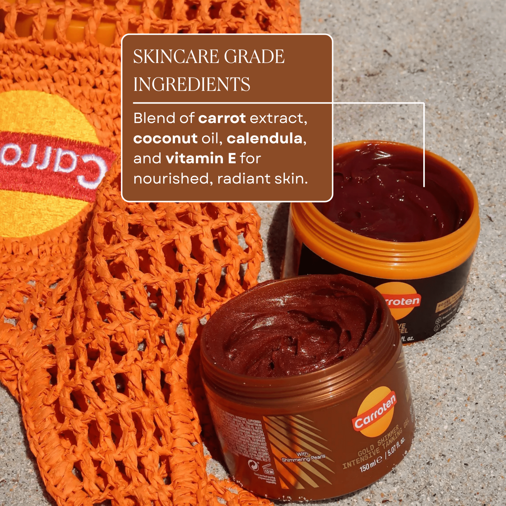 Intensive Tanning Gel + Gold Shimmer Intensive Tanning Gel Duo - Carroten