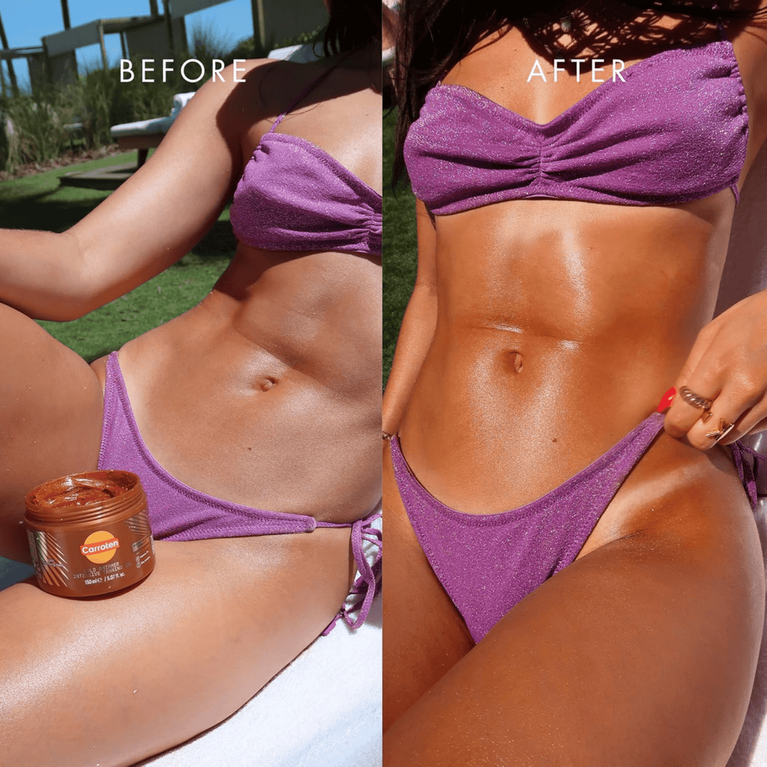 Mini Gold Shimmer Tanning Gel - Carroten