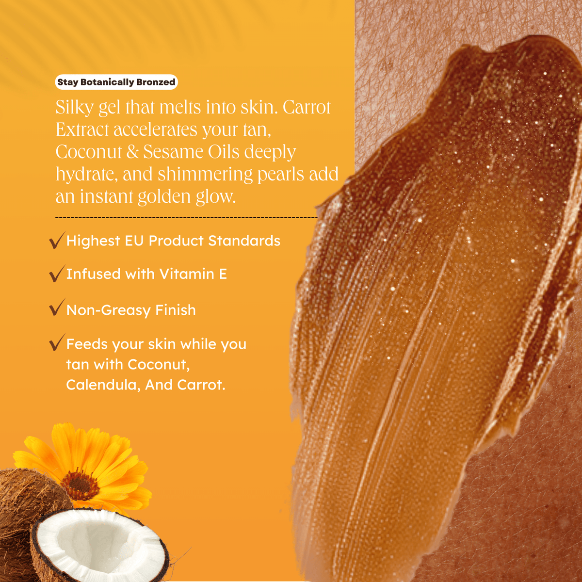 Mini Gold Shimmer Tanning Gel - Carroten