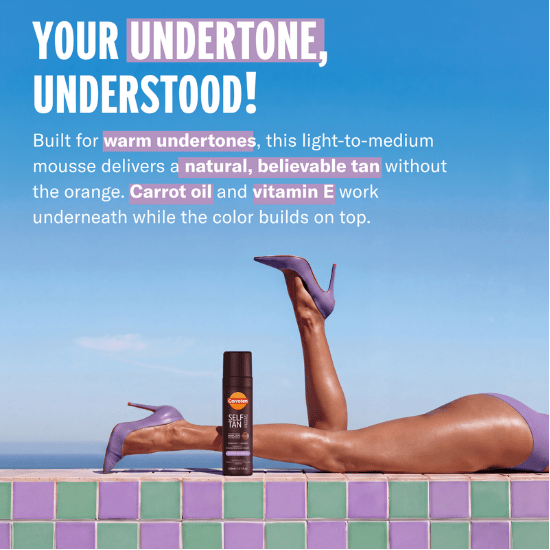 Self Tan Mousse Violet Base - Carroten