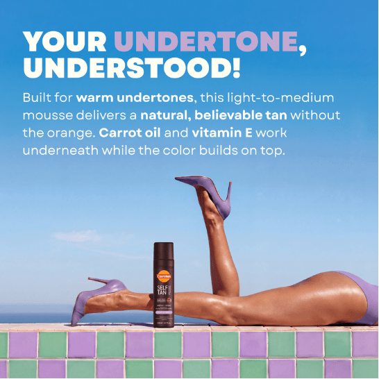 Self Tan Mousse Violet Base - Carroten