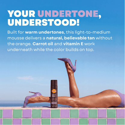 Self Tan Mousse Violet Base - Carroten